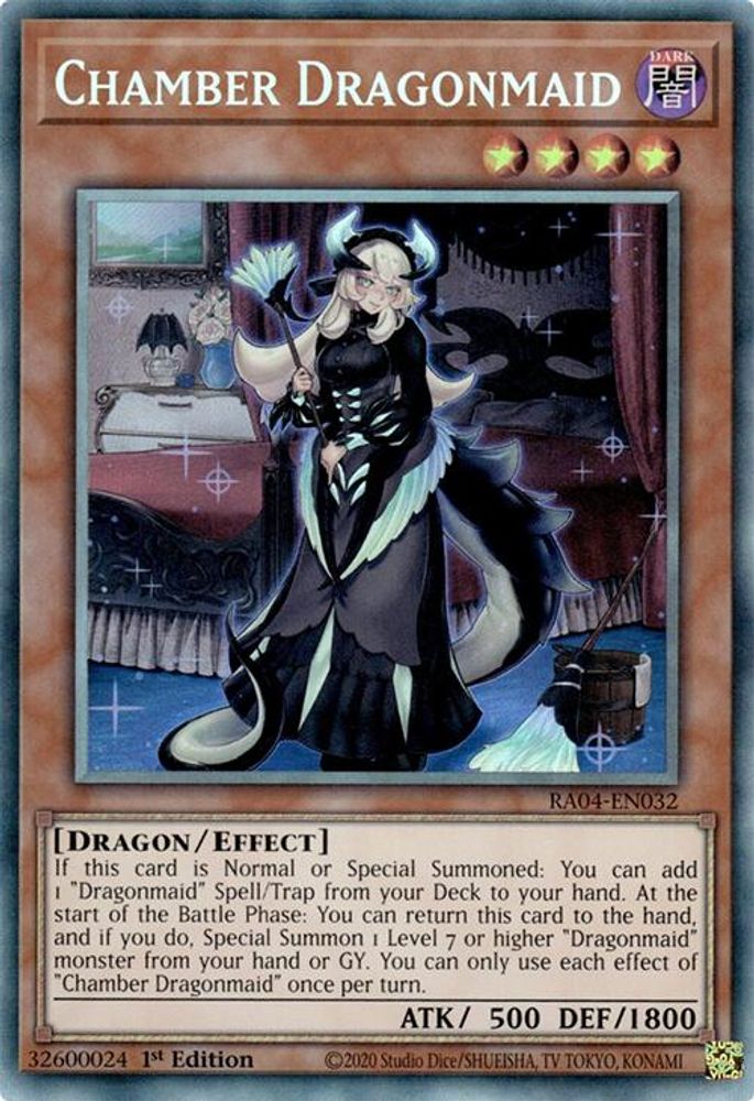 [COLLECTOR RARE] Chamber Dragonmaid (PCR) - (RA04-EN032) - 1st Edition