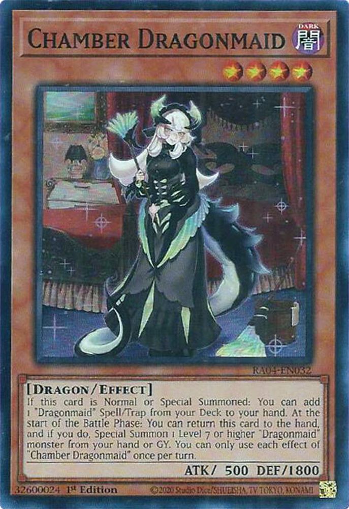 [SUPER RARE] Chamber Dragonmaid - (RA04-EN032) - 1st Edition