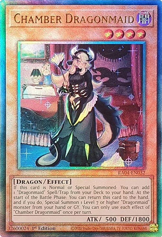 [ULTIMATE RARE] Chamber Dragonmaid (PUR) - (RA04-EN032) - 1st Edition