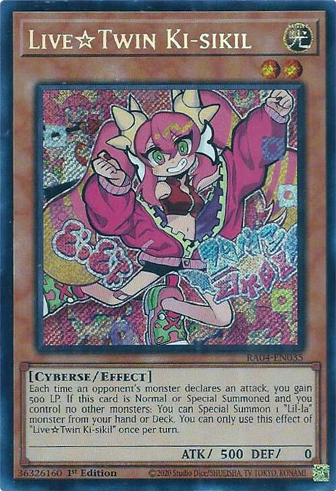 [SECRET RARE] Live Twin Ki-sikil (Secret Rare) - (RA04-EN035) - 1st Edition