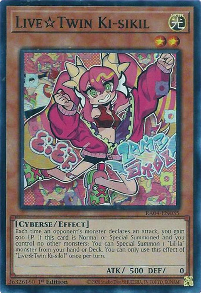 [SUPER RARE] Live Twin Ki-sikil - (RA04-EN035) - 1st Edition