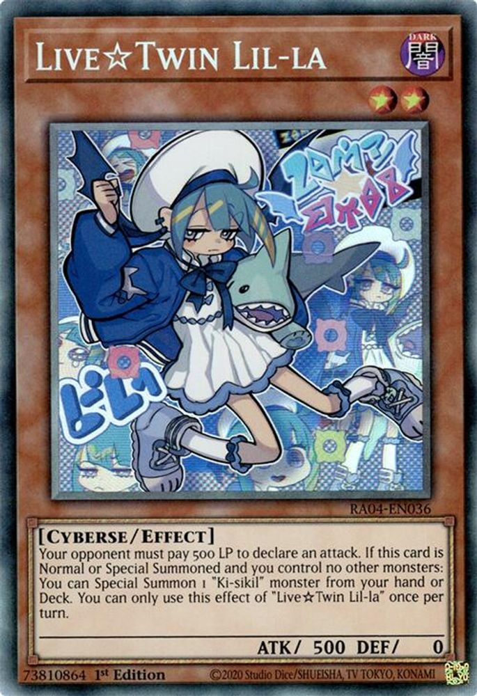 [COLLECTOR RARE] Live Twin Lil-la (PCR) - (RA04-EN036) - 1st Edition