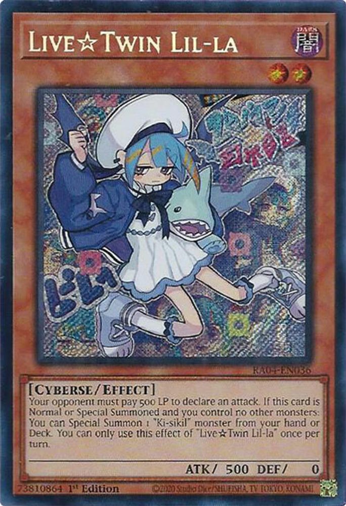 [SECRET RARE] Live Twin Lil-la (Secret Rare) - (RA04-EN036) - 1st Edition