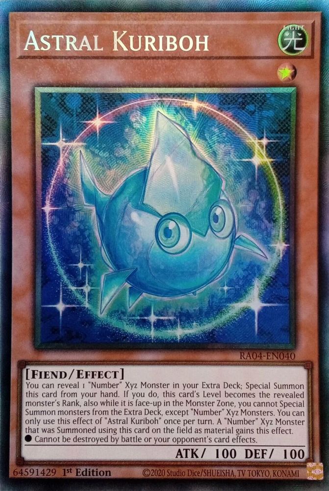 [COLLECTOR RARE] Astral Kuriboh (PCR) - (RA04-EN040) - 1st Edition