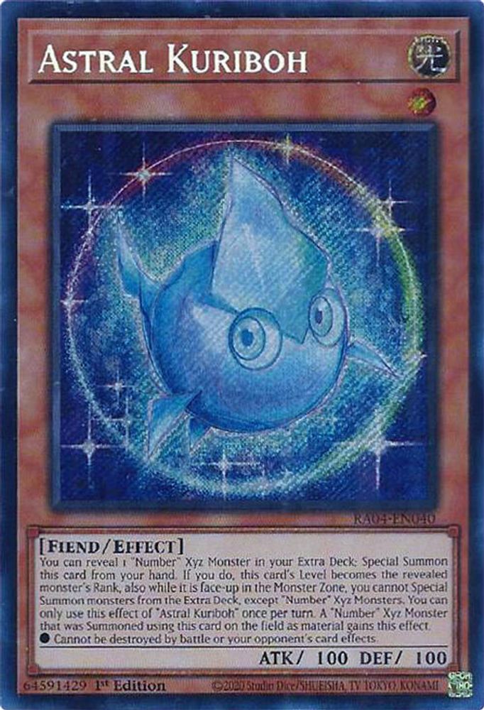 [SECRET RARE] Astral Kuriboh (Secret Rare) - (RA04-EN040) - 1st Edition