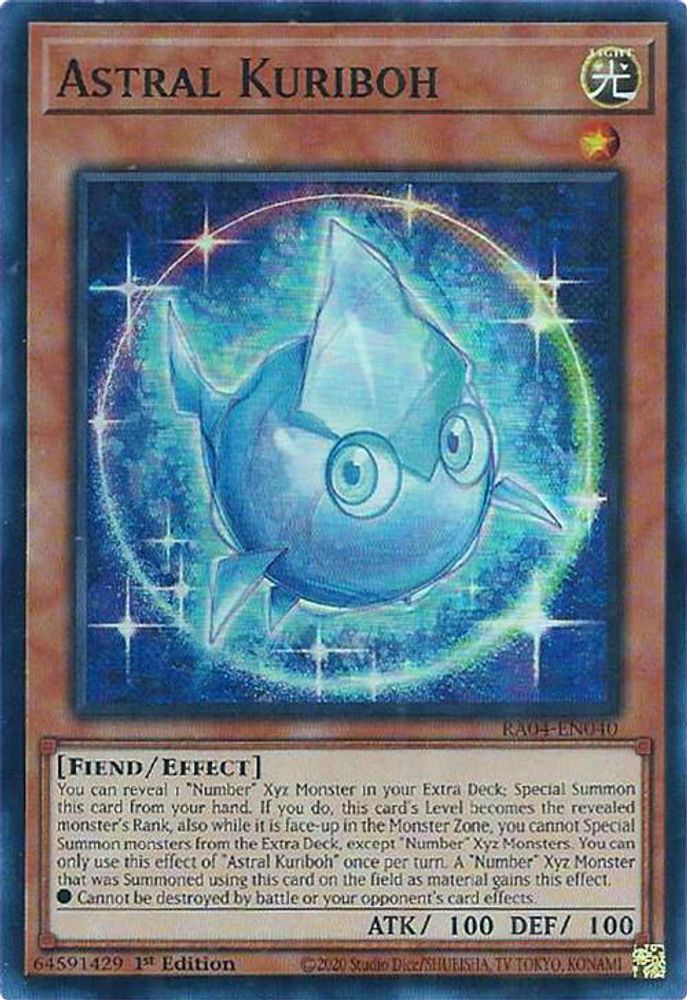 [SUPER RARE] Astral Kuriboh - (RA04-EN040) - 1st Edition