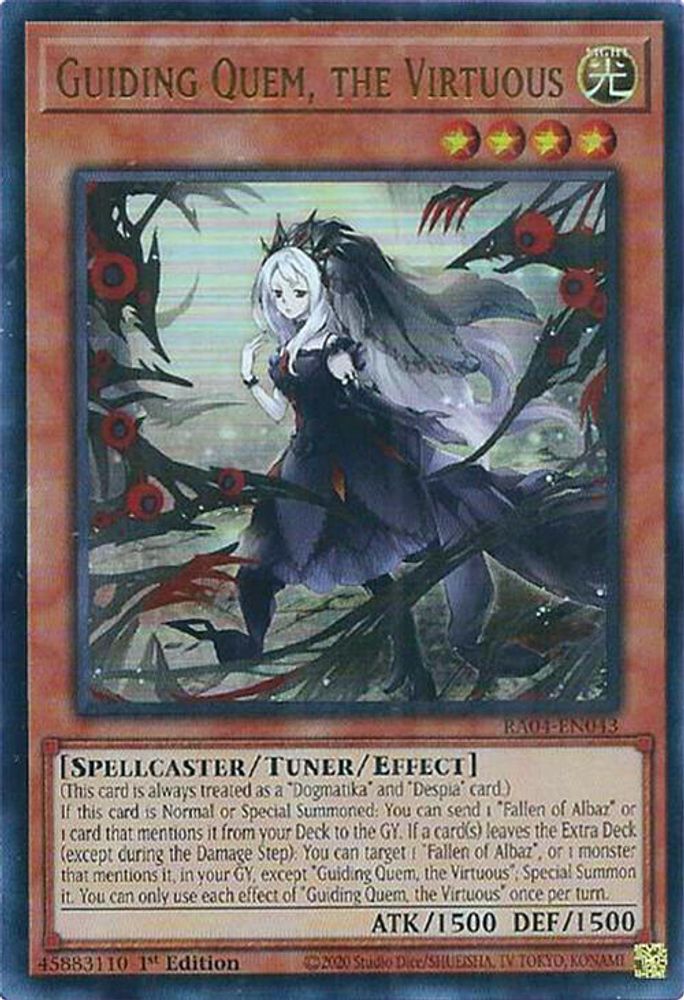 [ULTRA RARE] Guiding Quem, the Virtuous (UR) - (RA04-EN043) - 1st Edition