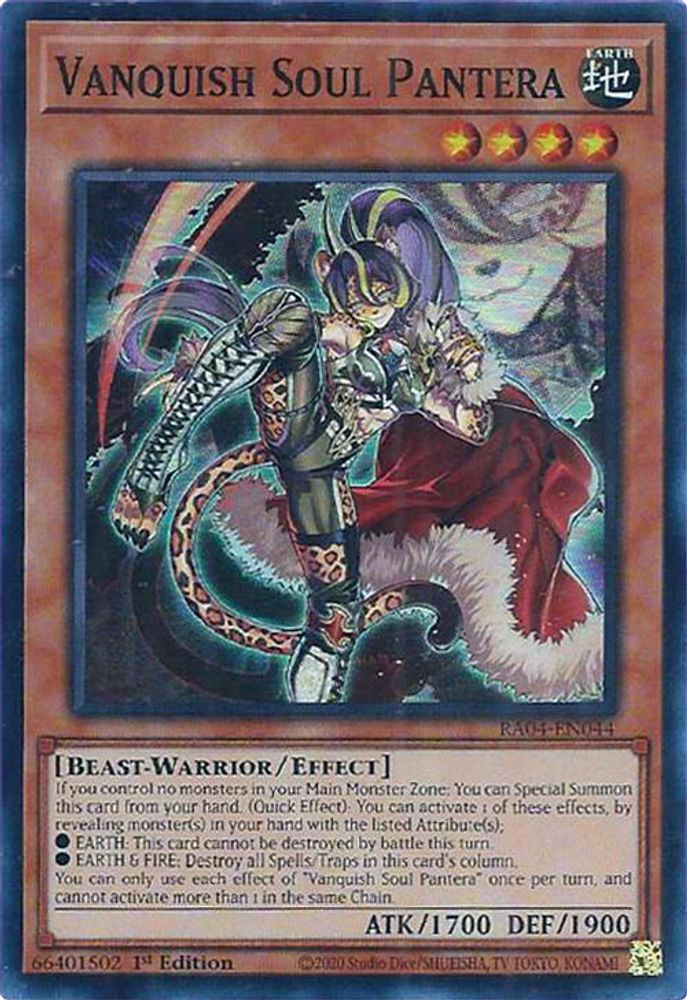 [SUPER RARE] Vanquish Soul Pantera - (RA04-EN044) - 1st Edition