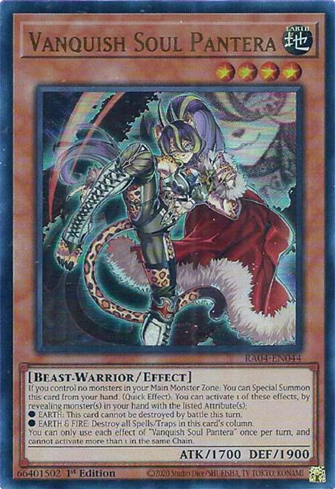 [ULTRA RARE] Vanquish Soul Pantera (UR) - (RA04-EN044) - 1st Edition