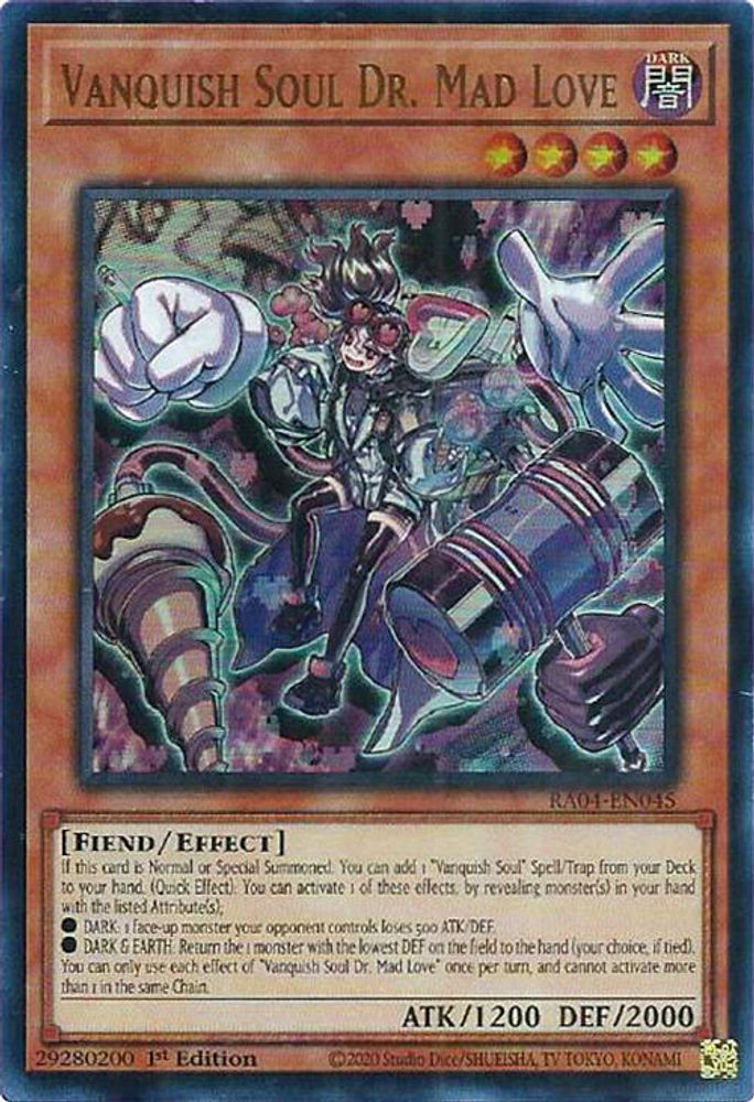 [ULTRA RARE] Vanquish Soul Dr. Mad Love (UR) - (RA04-EN045) - 1st Edition