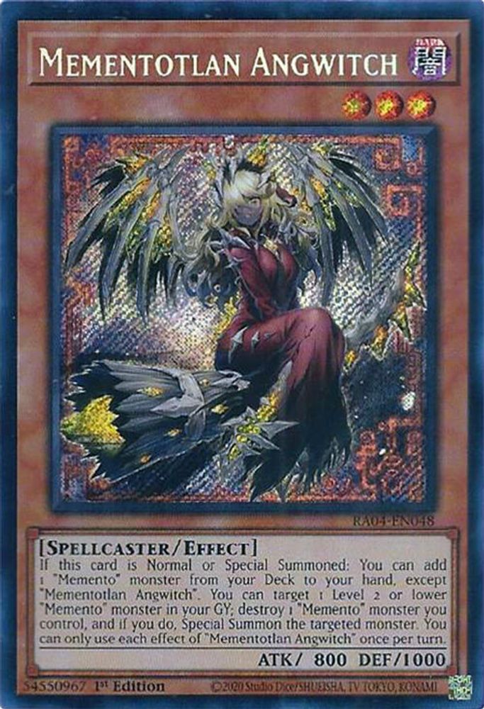 [SECRET RARE] Mementotlan Angwitch (Secret Rare) - (RA04-EN048) - 1st Edition