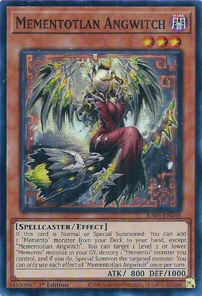[SUPER RARE] Mementotlan Angwitch - (RA04-EN048) - 1st Edition
