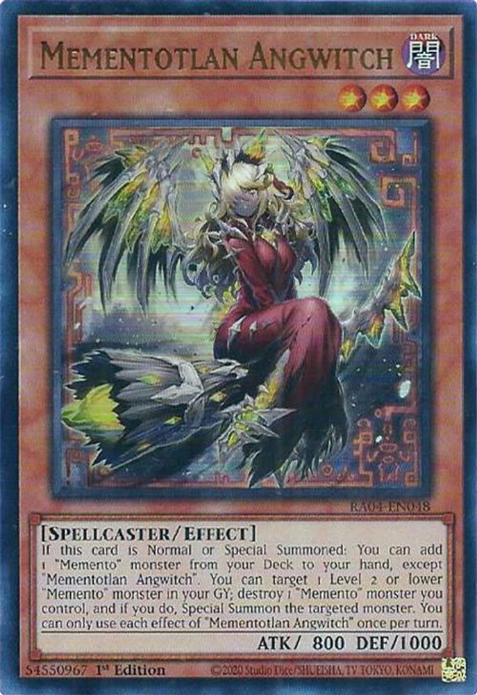 [ULTRA RARE] Mementotlan Angwitch (UR) - (RA04-EN048) - 1st Edition