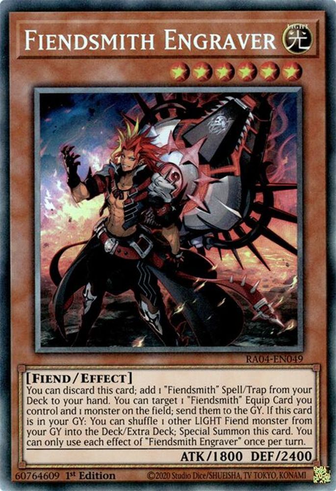 [COLLECTOR RARE] Fiendsmith Engraver (PCR) - (RA04-EN049) - 1st Edition