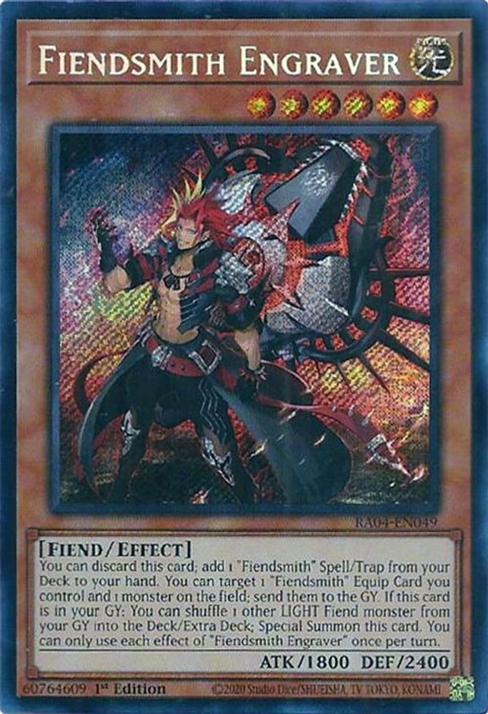 [SECRET RARE] Fiendsmith Engraver (Secret Rare) - (RA04-EN049) - 1st Edition