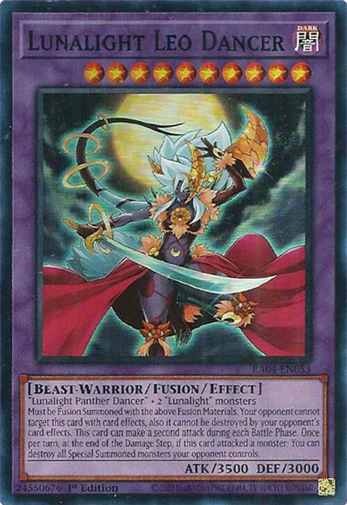 [SUPER RARE] Lunalight Leo Dancer - (RA04-EN053) - 1st Edition