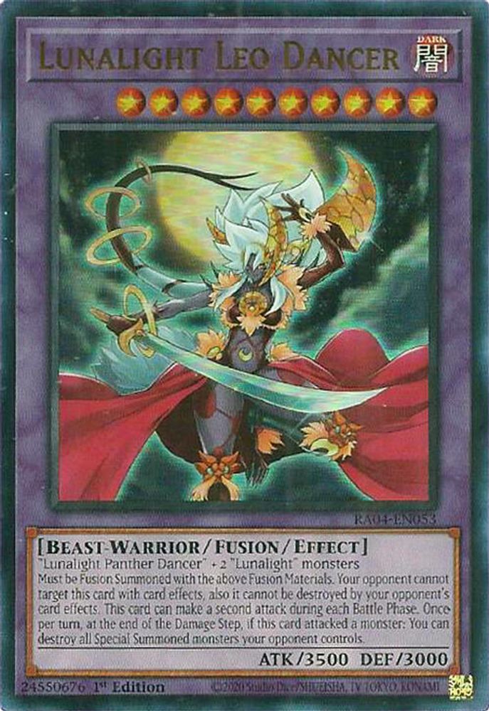 [ULTRA RARE] Lunalight Leo Dancer (UR) - (RA04-EN053) - 1st Edition