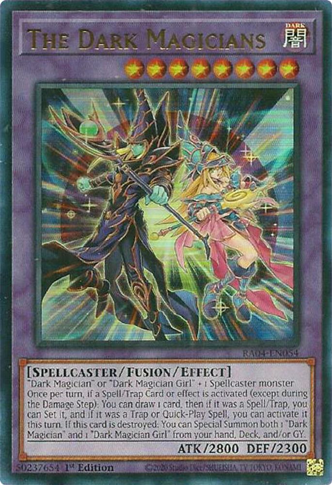 [ULTRA RARE] The Dark Magicians (UR) - (RA04-EN054) - 1st Edition