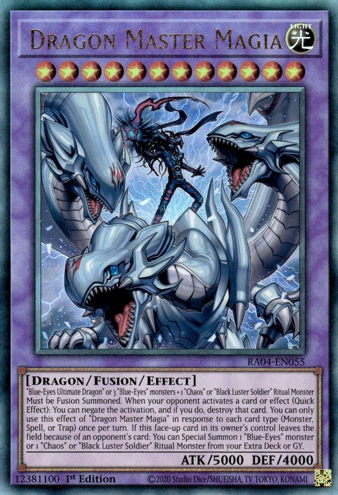 [ULTIMATE RARE] Dragon Master Magia (PUR) - (RA04-EN055) - 1st Edition