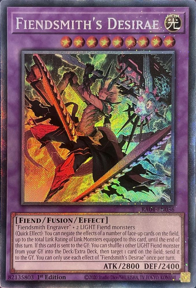 [COLLECTOR RARE] Fiendsmith's Desirae (PCR) - (RA04-EN056) - 1st Edition