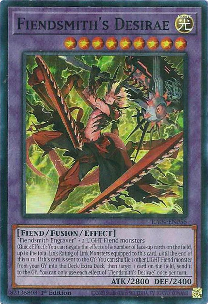 [SUPER RARE] Fiendsmith's Desirae - (RA04-EN056) - 1st Edition