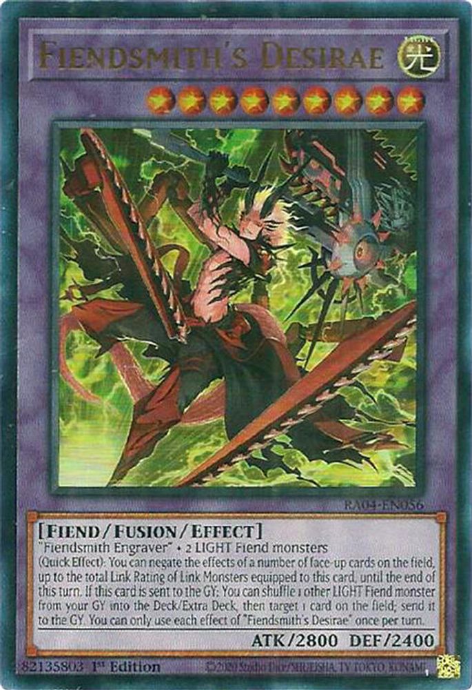 [ULTRA RARE] Fiendsmith's Desirae (UR) - (RA04-EN056) - 1st Edition