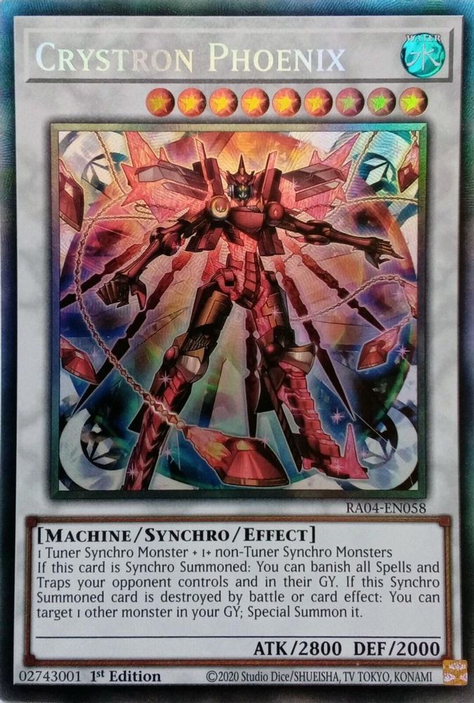 [COLLECTOR RARE] Crystron Phoenix (PCR) - (RA04-EN058) - 1st Edition