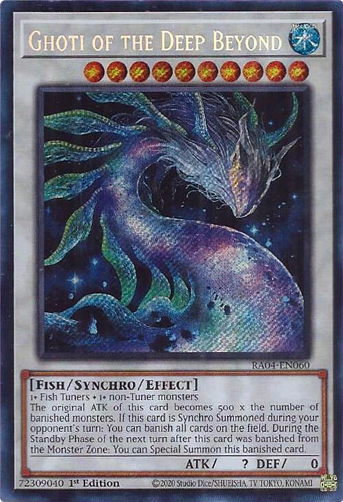 [SECRET RARE] Ghoti of the Deep Beyond (Secret Rare) - (RA04-EN060) - 1st Edition