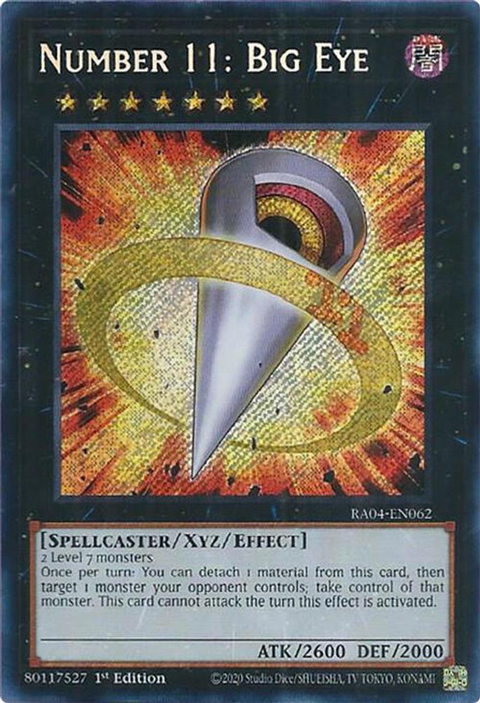 [SECRET RARE] Number 11: Big Eye (Secret Rare) - (RA04-EN062) - 1st Edition