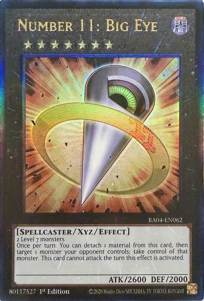 [ULTIMATE RARE] Number 11: Big Eye (PUR) - (RA04-EN062) - 1st Edition