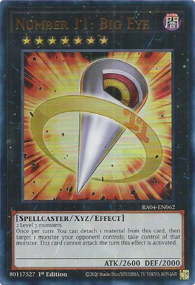 [ULTRA RARE] Number 11: Big Eye (UR) - (RA04-EN062) - 1st Edition