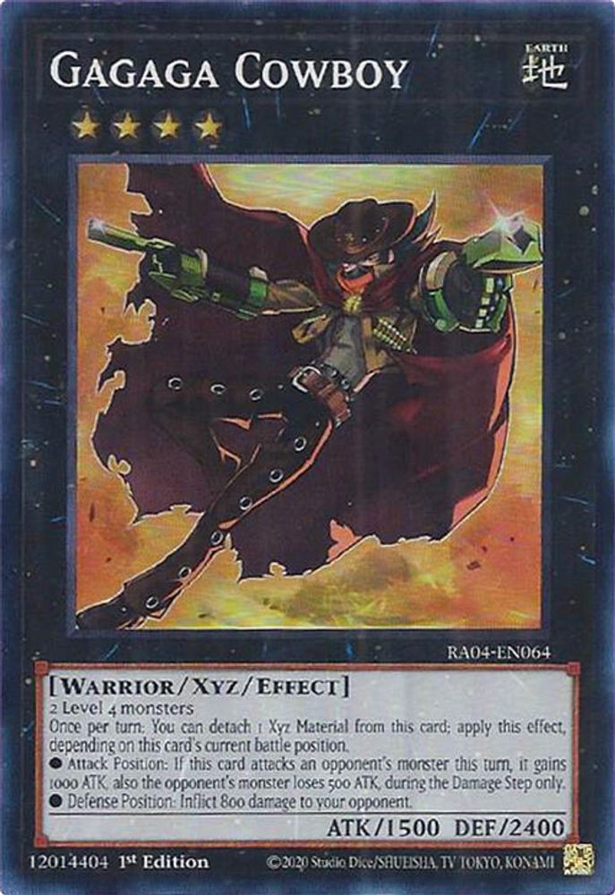 [SUPER RARE] Gagaga Cowboy - (RA04-EN064) - 1st Edition