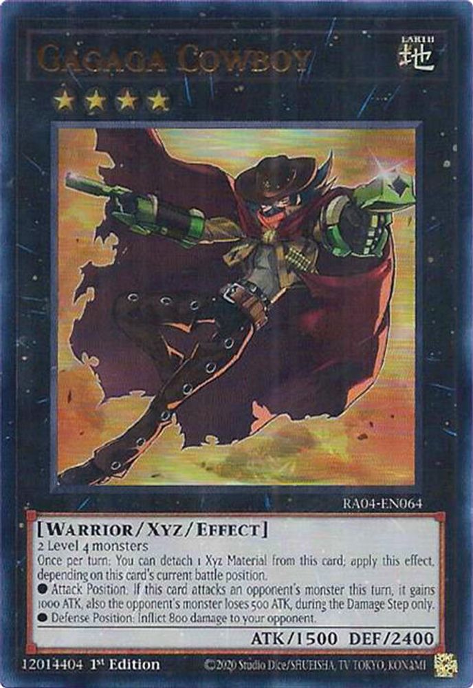 [ULTRA RARE] Gagaga Cowboy (UR) - (RA04-EN064) - 1st Edition