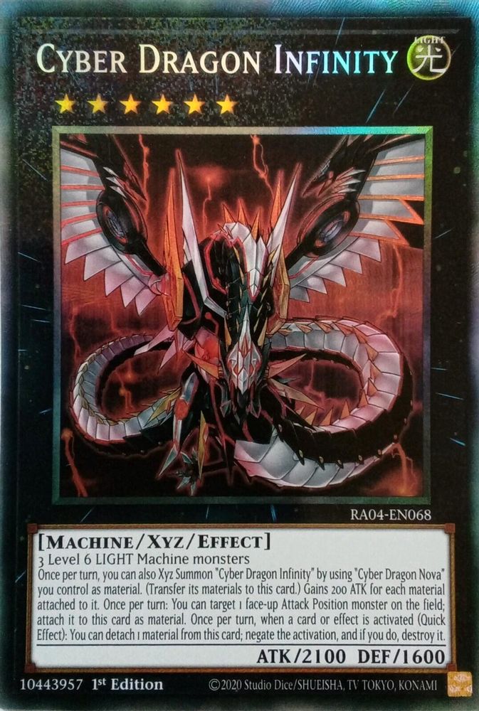 [COLLECTOR RARE] Cyber Dragon Infinity (PCR) - (RA04-EN068) - 1st Edition