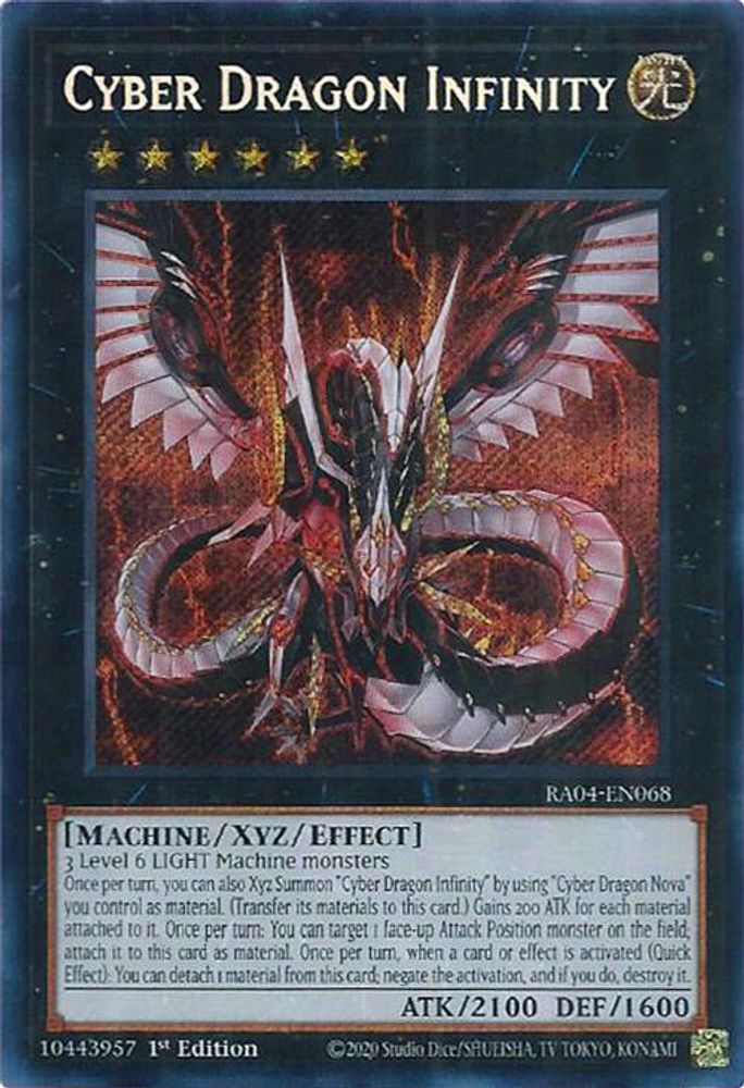 [SECRET RARE] Cyber Dragon Infinity (Secret Rare) - (RA04-EN068) - 1st Edition