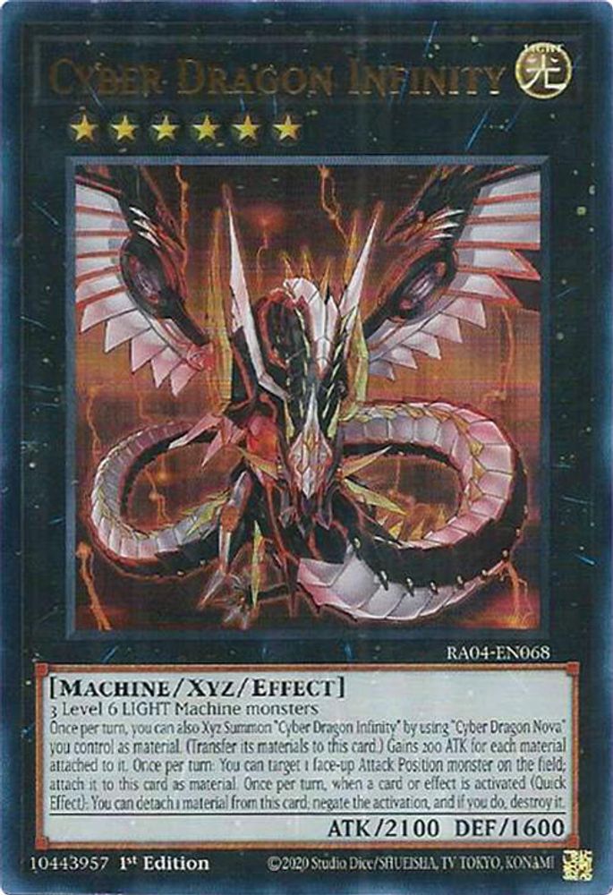 [ULTRA RARE] Cyber Dragon Infinity (UR) - (RA04-EN068) - 1st Edition