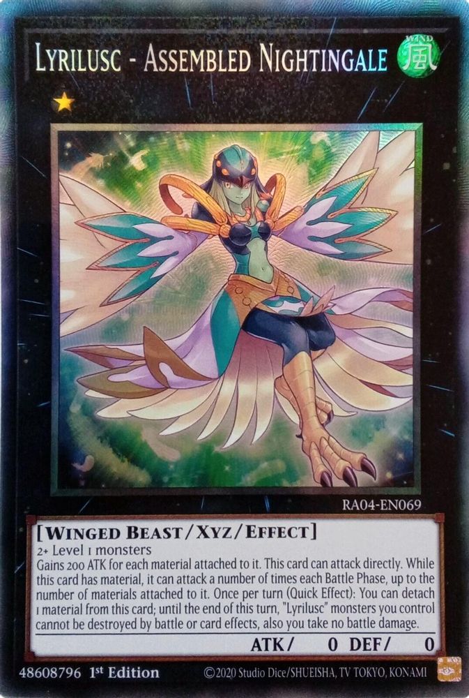 [COLLECTOR RARE] Lyrilusc - Assembled Nightingale (PCR) - (RA04-EN069) - 1st Edition