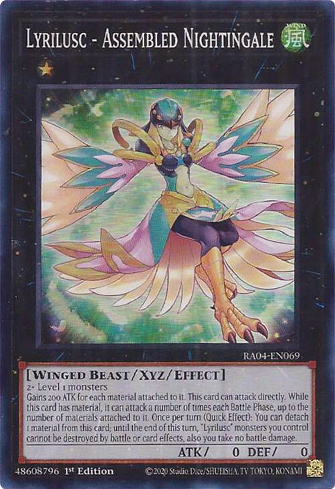 [SUPER RARE] Lyrilusc - Assembled Nightingale - (RA04-EN069) - 1st Edition