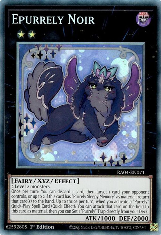 [COLLECTOR RARE] Epurrely Noir (PCR) - (RA04-EN071) - 1st Edition