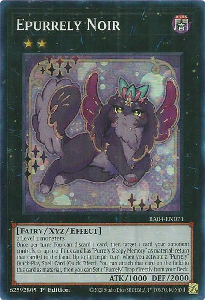 [SUPER RARE] Epurrely Noir - (RA04-EN071) - 1st Edition