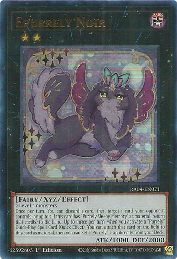 [ULTRA RARE] Epurrely Noir (UR) - (RA04-EN071) - 1st Edition