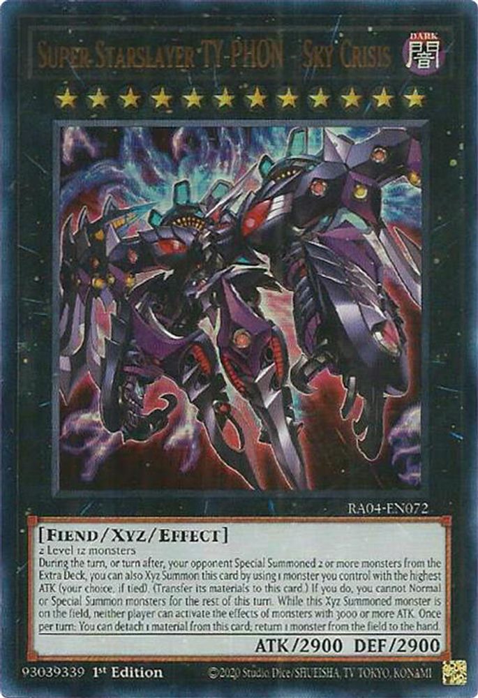 [ULTRA RARE] Super Starslayer TY-PHON - Sky Crisis (UR) - (RA04-EN072) - 1st Edition