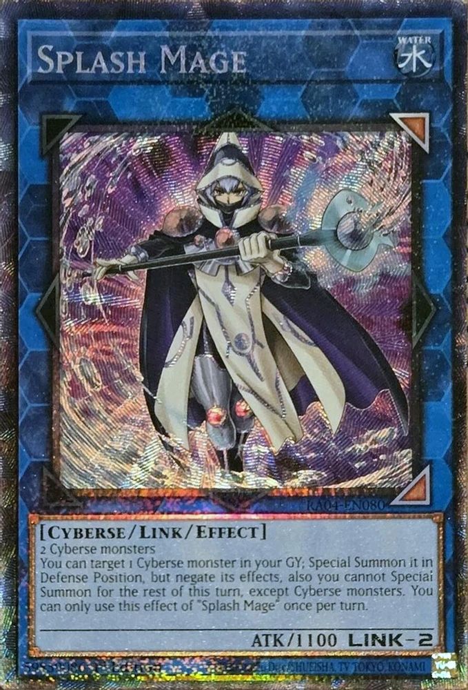 [COLLECTOR RARE] Splash Mage (PCR) - (RA04-EN080) - 1st Edition