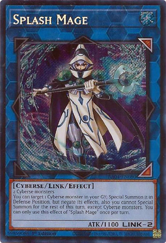 [SECRET RARE] Splash Mage (Secret Rare) - (RA04-EN080) - 1st Edition