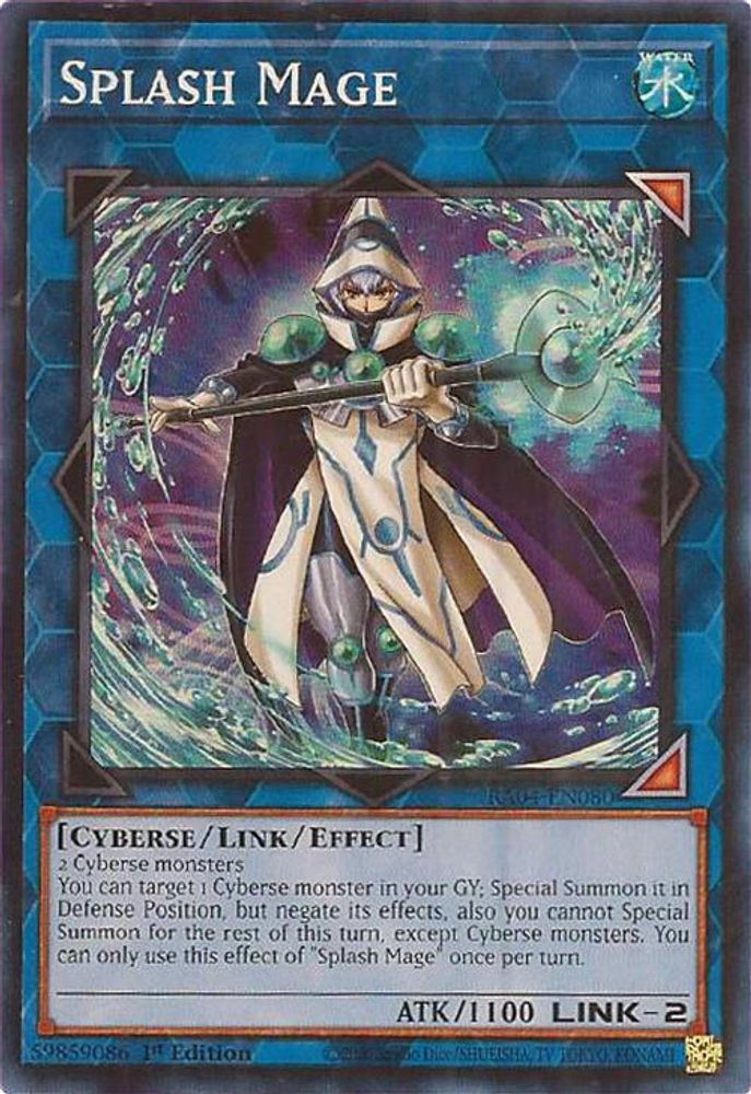 [SUPER RARE] Splash Mage - (RA04-EN080) - 1st Edition