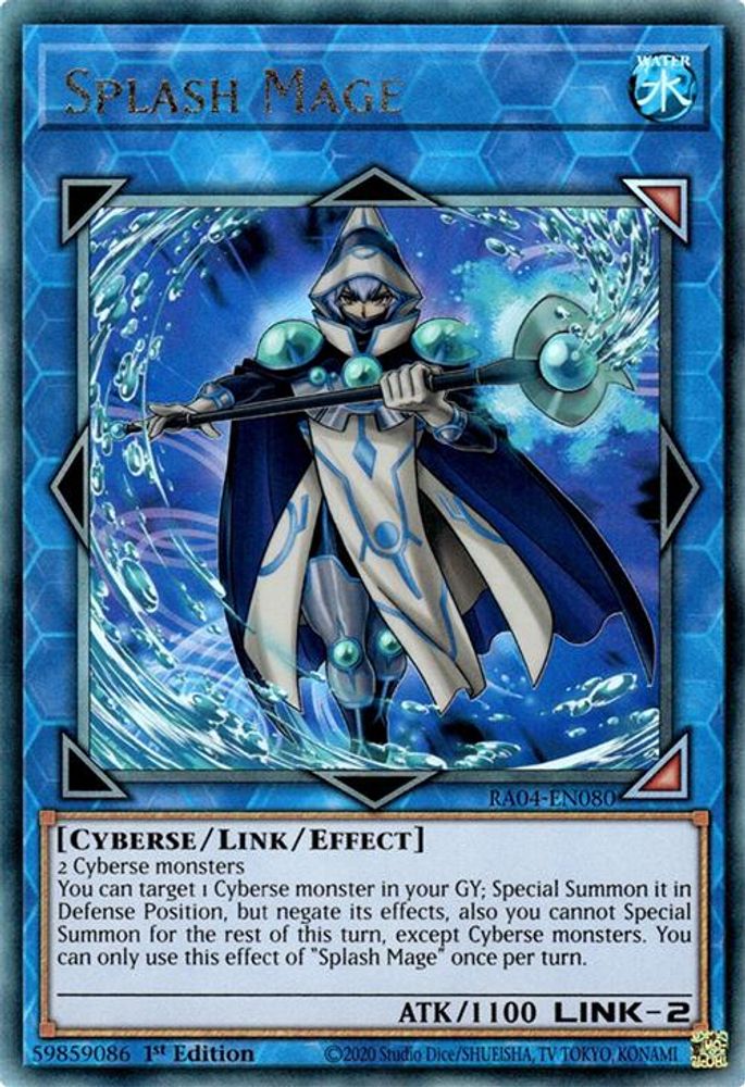 [ULTIMATE RARE] Splash Mage (PUR) - (RA04-EN080) - 1st Edition