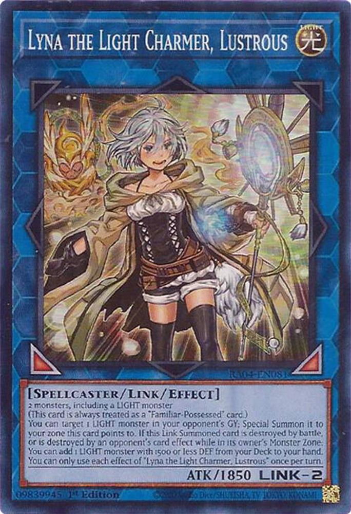 [SUPER RARE] Lyna the Light Charmer, Lustrous - (RA04-EN081) - 1st Edition