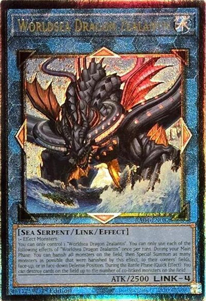 [ULTIMATE RARE] Worldsea Dragon Zealantis (PUR) - (RA04-EN082) - 1st Edition