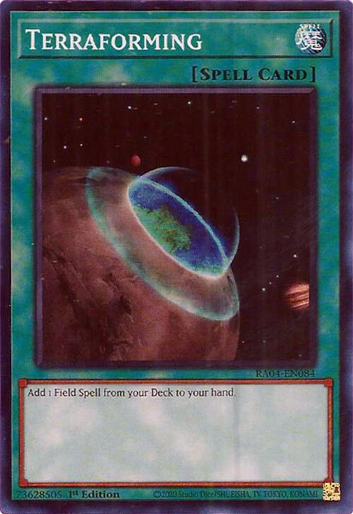 [SUPER RARE] Terraforming - (RA04-EN084) - 1st Edition
