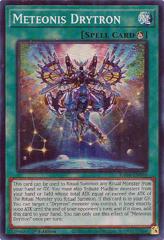 [SUPER RARE] Meteonis Drytron - (RA04-EN096) - 1st Edition